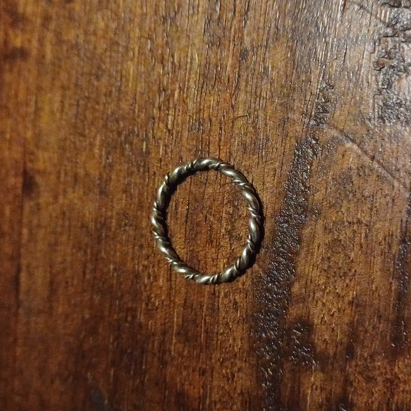 Sterling Silver Rope Band  Ring Sz 6 - Picture 5 of 6